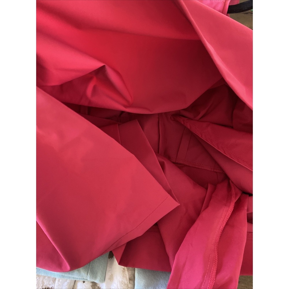 Diane von Furstenberg Drop Waist Shift Dress Womens Size 12 Red Pleated Designer - Picture 8 of 8